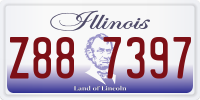 IL license plate Z887397