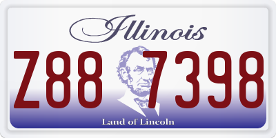 IL license plate Z887398