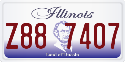 IL license plate Z887407
