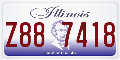 IL license plate Z887418