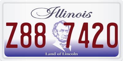 IL license plate Z887420