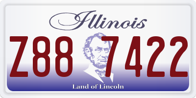 IL license plate Z887422