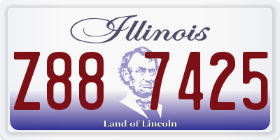 IL license plate Z887425