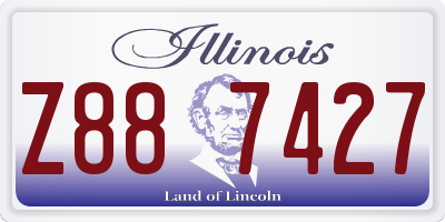 IL license plate Z887427