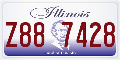 IL license plate Z887428