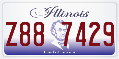 IL license plate Z887429