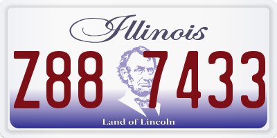 IL license plate Z887433
