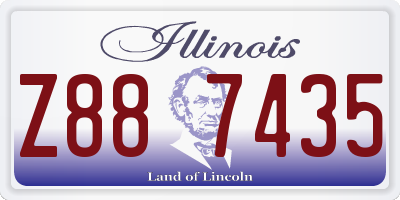 IL license plate Z887435