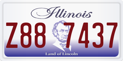 IL license plate Z887437