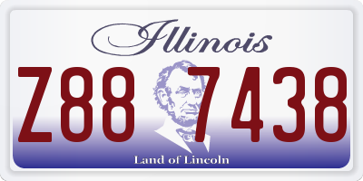 IL license plate Z887438