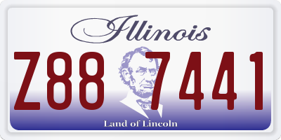 IL license plate Z887441