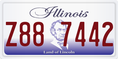 IL license plate Z887442