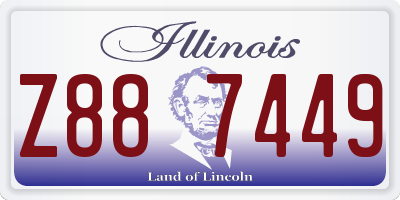 IL license plate Z887449