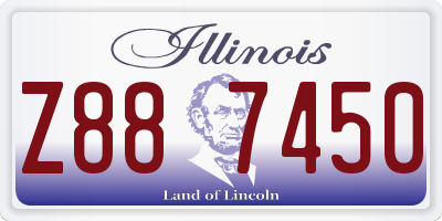 IL license plate Z887450