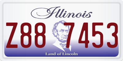 IL license plate Z887453