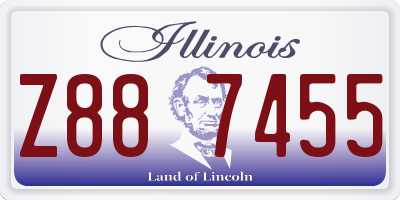 IL license plate Z887455