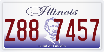 IL license plate Z887457