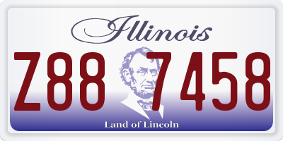 IL license plate Z887458