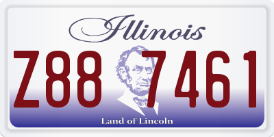 IL license plate Z887461