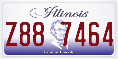 IL license plate Z887464