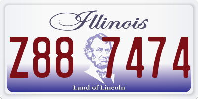 IL license plate Z887474