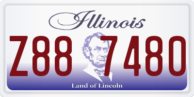 IL license plate Z887480