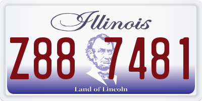 IL license plate Z887481