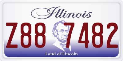 IL license plate Z887482