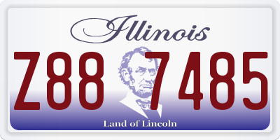 IL license plate Z887485