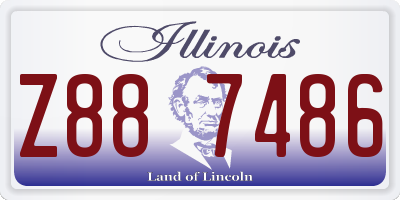 IL license plate Z887486
