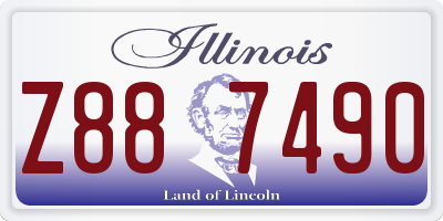 IL license plate Z887490