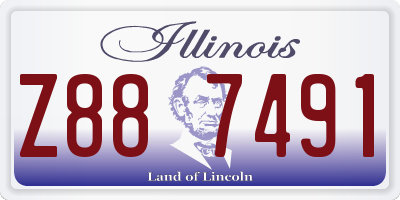 IL license plate Z887491