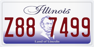IL license plate Z887499