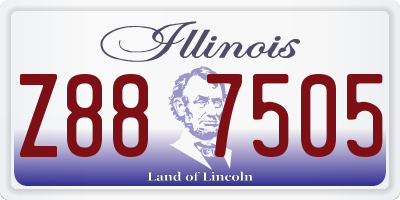 IL license plate Z887505