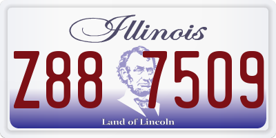 IL license plate Z887509