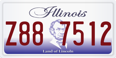 IL license plate Z887512