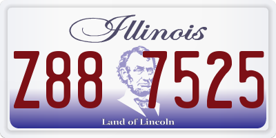 IL license plate Z887525