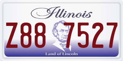 IL license plate Z887527