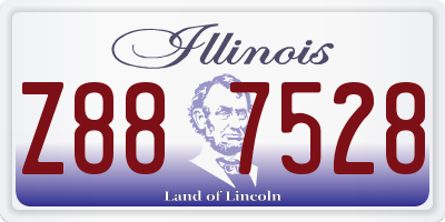 IL license plate Z887528
