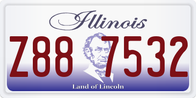 IL license plate Z887532