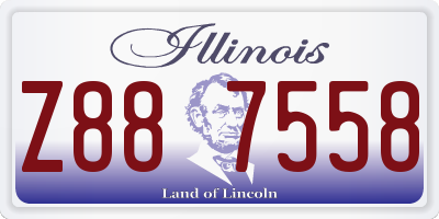 IL license plate Z887558