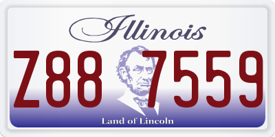 IL license plate Z887559