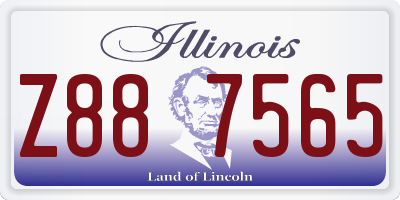 IL license plate Z887565