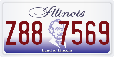 IL license plate Z887569