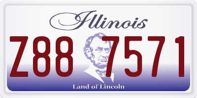 IL license plate Z887571