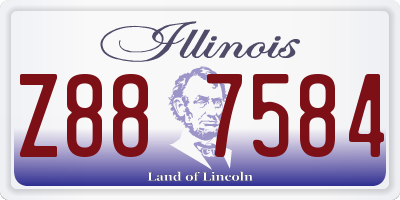 IL license plate Z887584