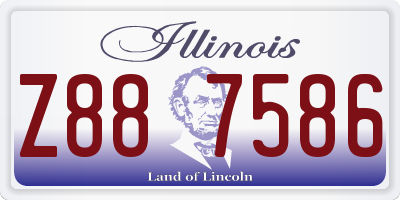 IL license plate Z887586