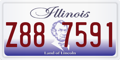 IL license plate Z887591