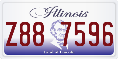 IL license plate Z887596