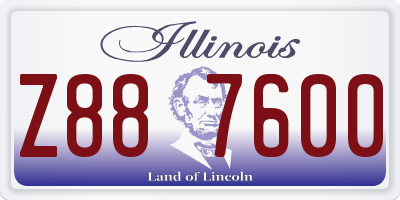 IL license plate Z887600